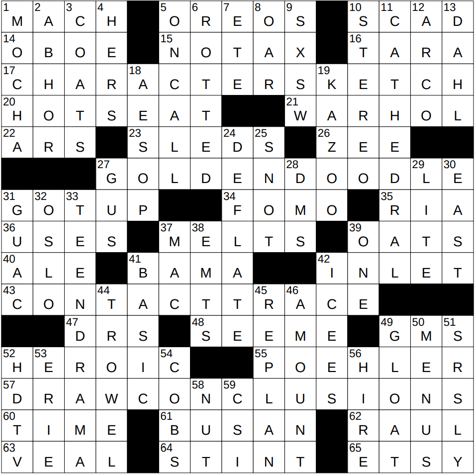 0106 25 NY Times Crossword 6 Jan 25 Monday NYXCrossword