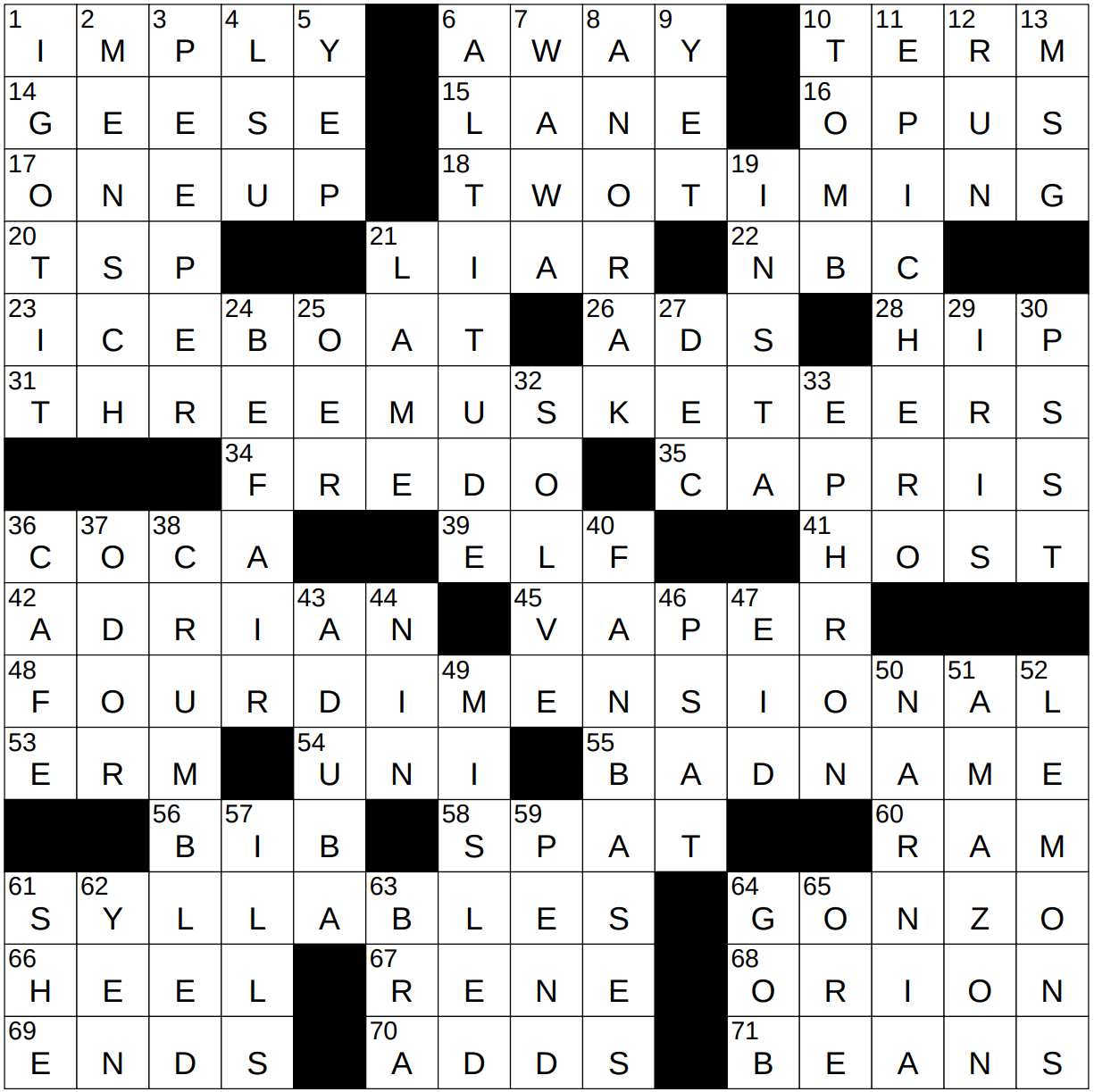 0219 24 NY Times Crossword 19 Feb 24 Monday NYXCrossword