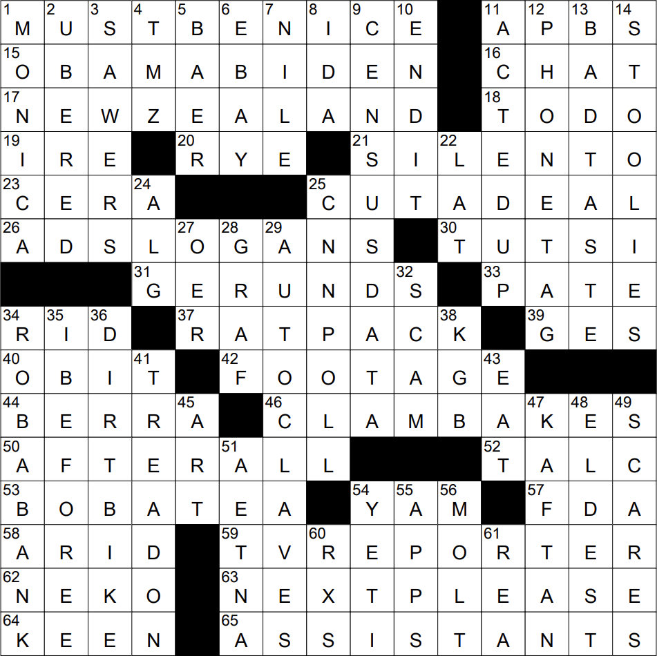 0409 22 NY Times Crossword 9 Apr 22 Saturday NYXCrossword