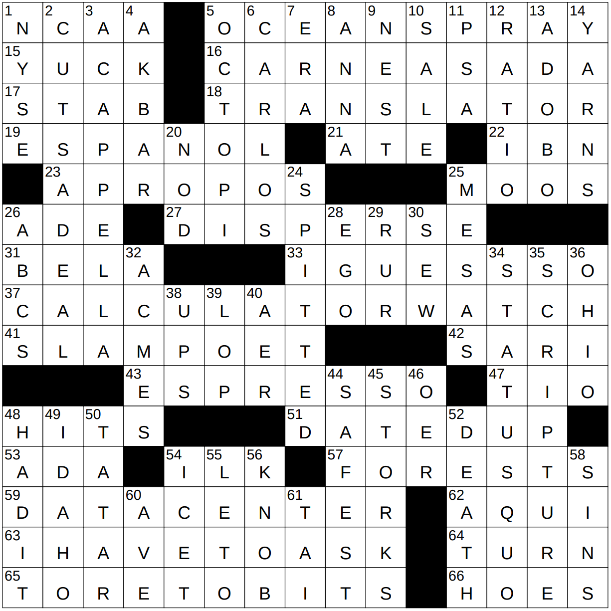 0421 23 NY Times Crossword 21 Apr 23 Friday NYXCrossword