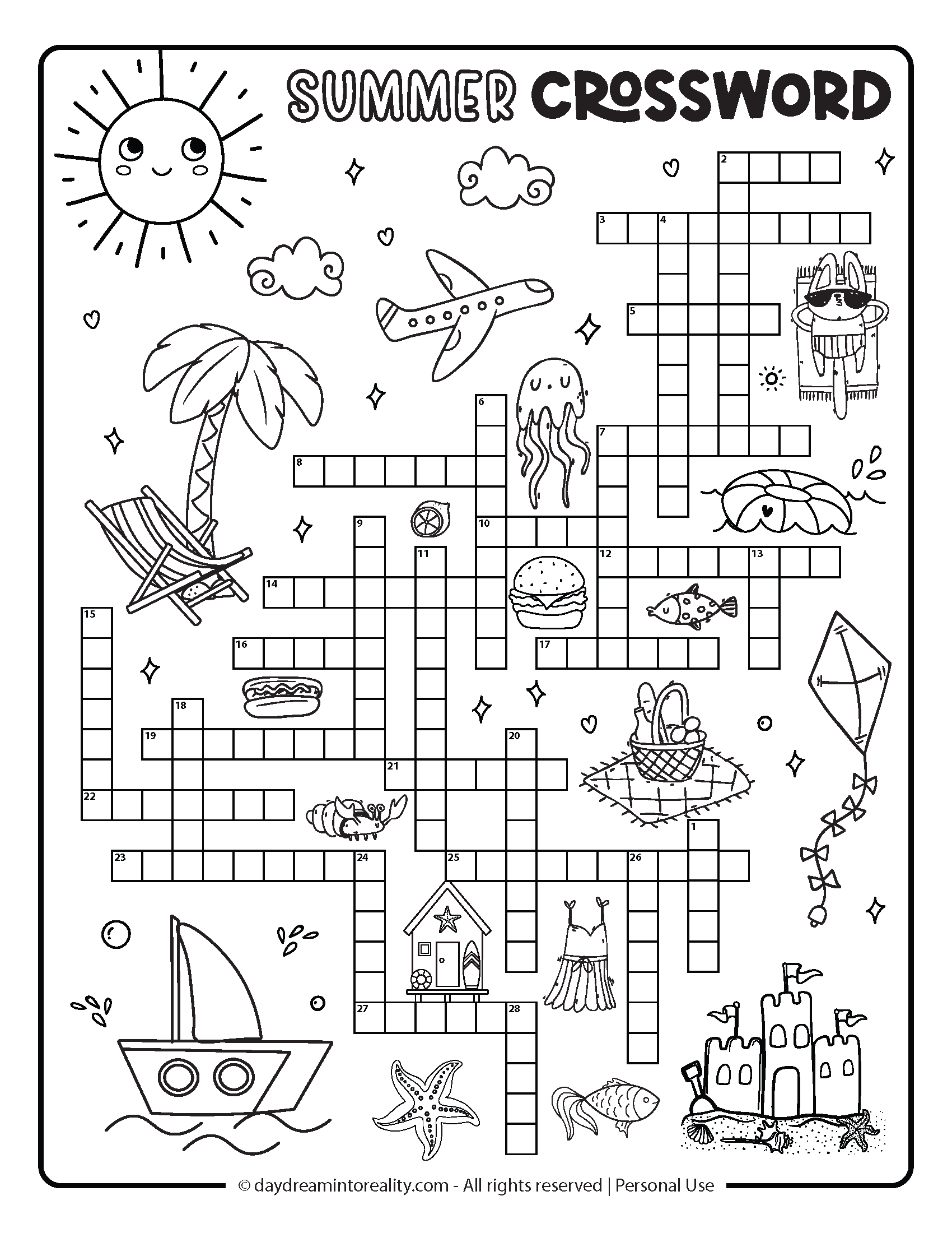 crossword puzzles for kids pdf