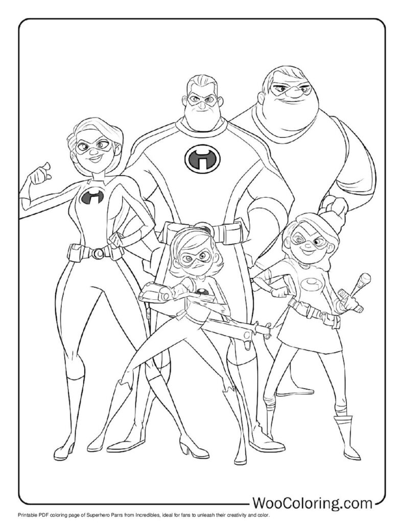 100 Incredibles Coloring Pages Free PDF To Print Woo Coloring 100 Incredibles Coloring Pages Free PDF To Print Woo Coloring