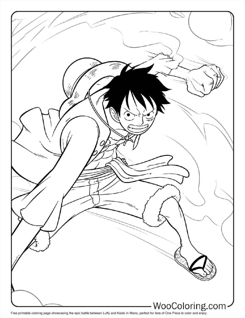 one piece colouring pages