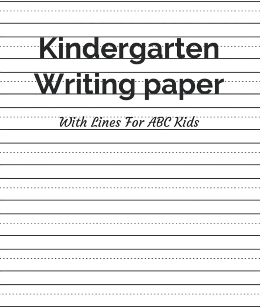 100 Pages Kindergarten Writing Paper With Lines For ABC Kids Blank Handwriting Practice For Kids With Dotted Line Exercise Tracing Shapes Numbers And Writing Cursive Letter Tracing Worksheet Books The Fun 