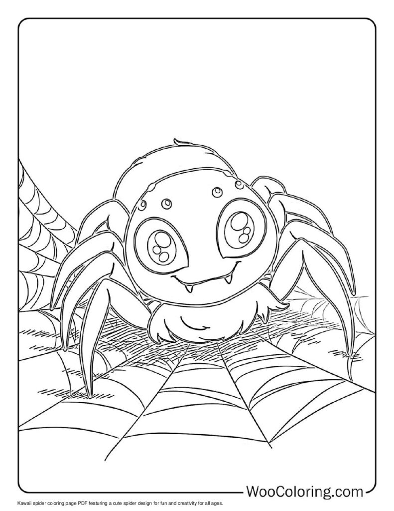 100 Spider Coloring Pages Free PDF To Print Woo Coloring