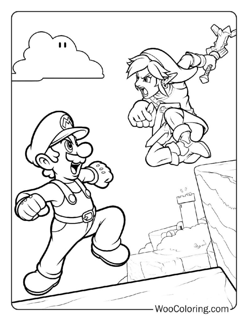 smash bros coloring pages