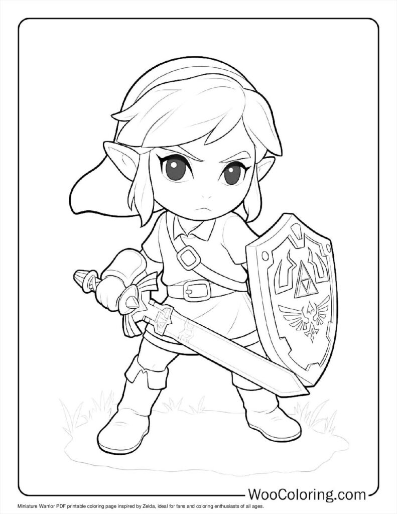 100 Zelda Coloring Pages Free PDF To Print Woo Coloring