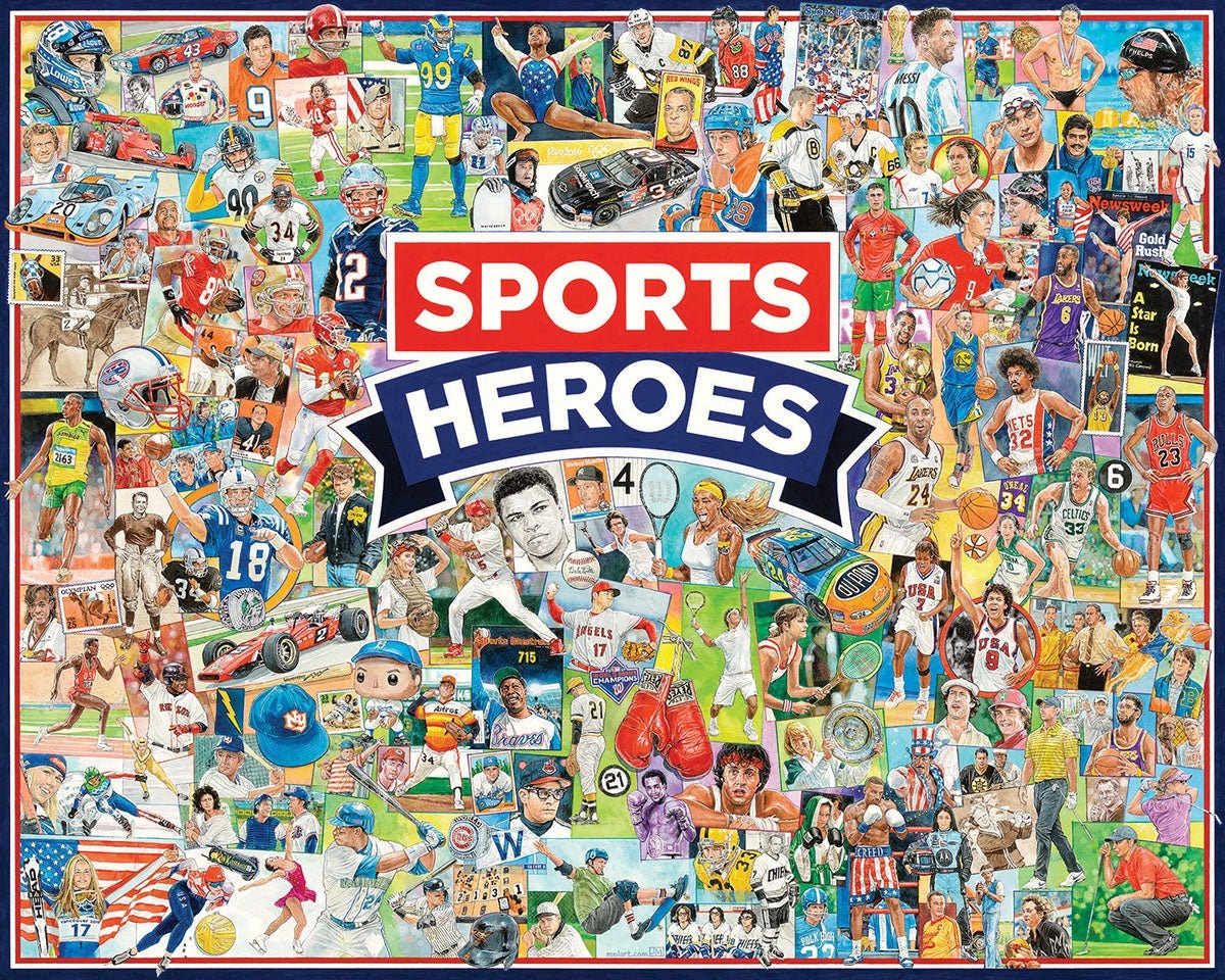 1000 Piece Jigsaw Puzzle Sports Heroes White Mountain Puzzles 1000 Piece Jigsaw Puzzle Sports Heroes White Mountain Puzzles