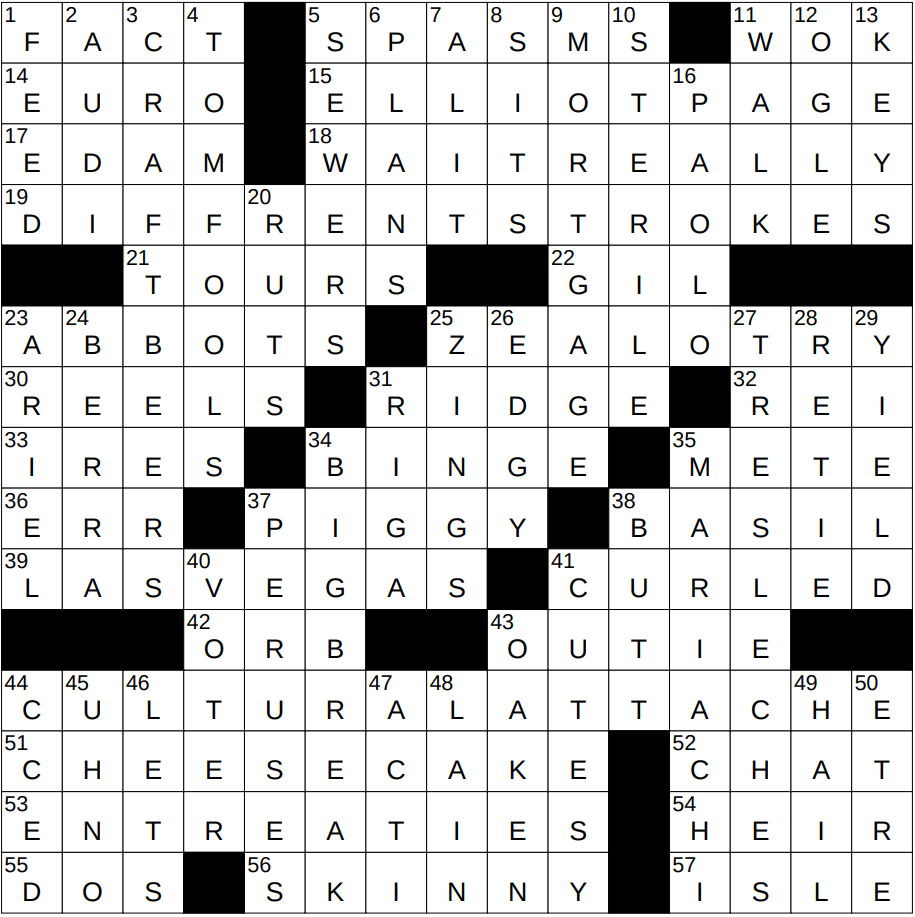 la times crossword 11 15 24