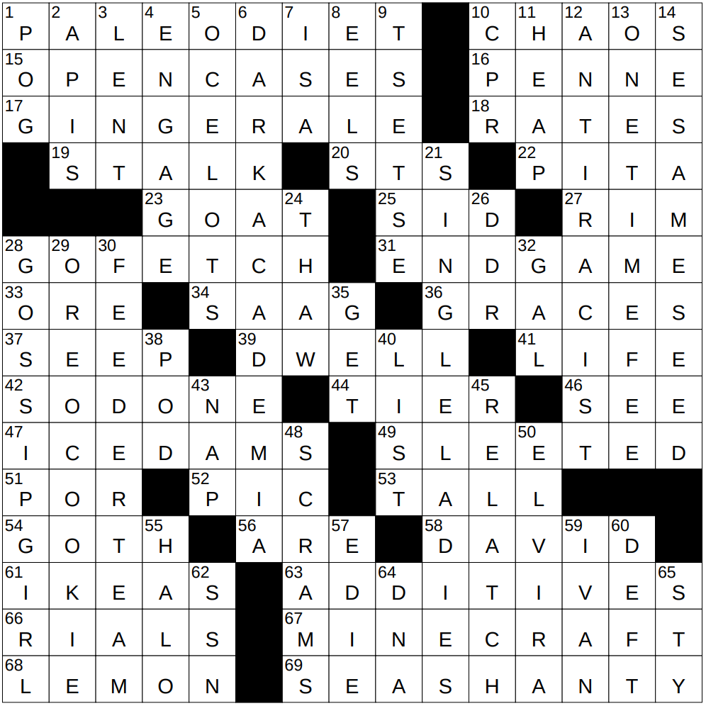 form of solitaire nyt crossword