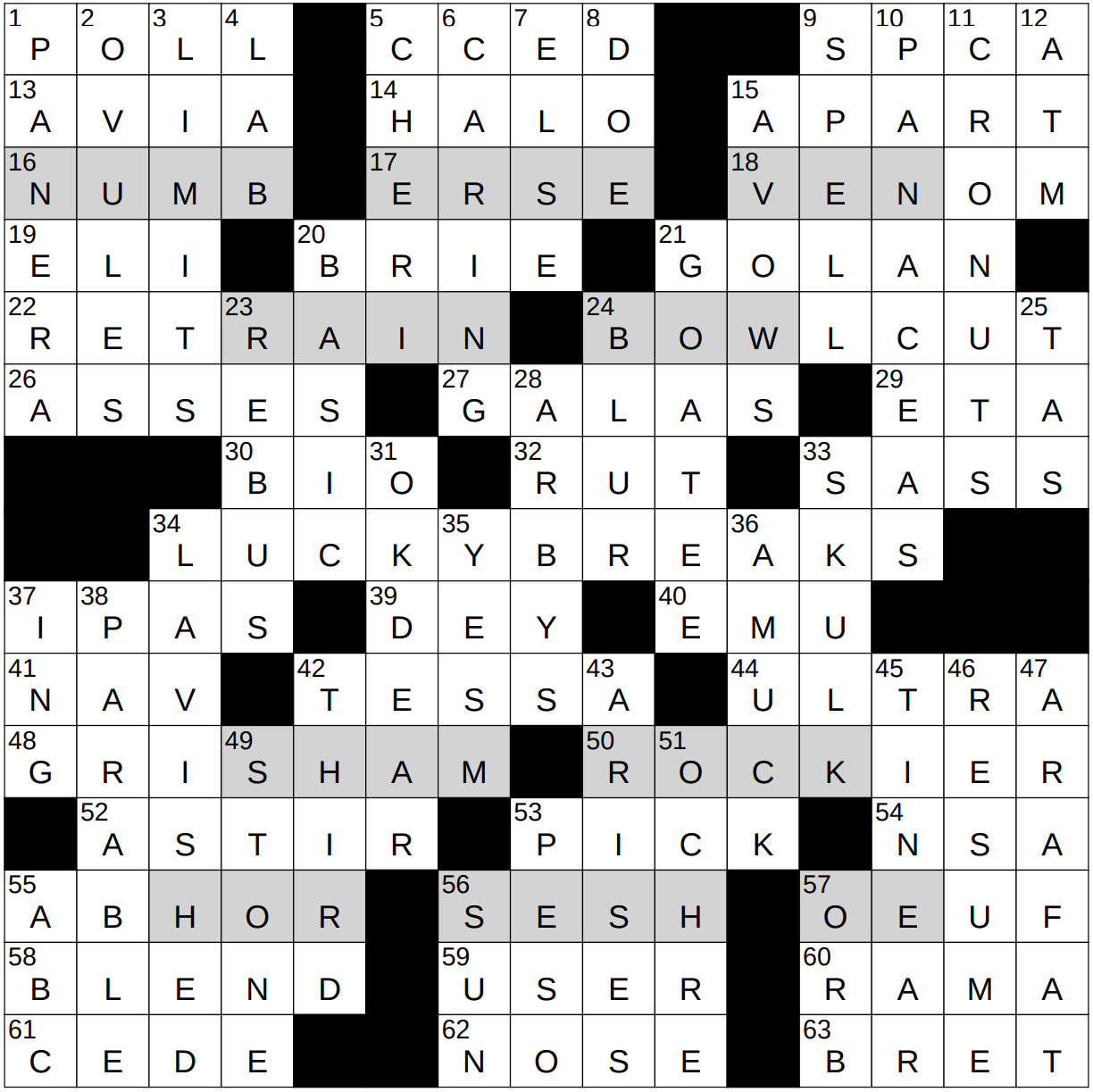 1214 22 NY Times Crossword 14 Dec 22 Wednesday NYXCrossword