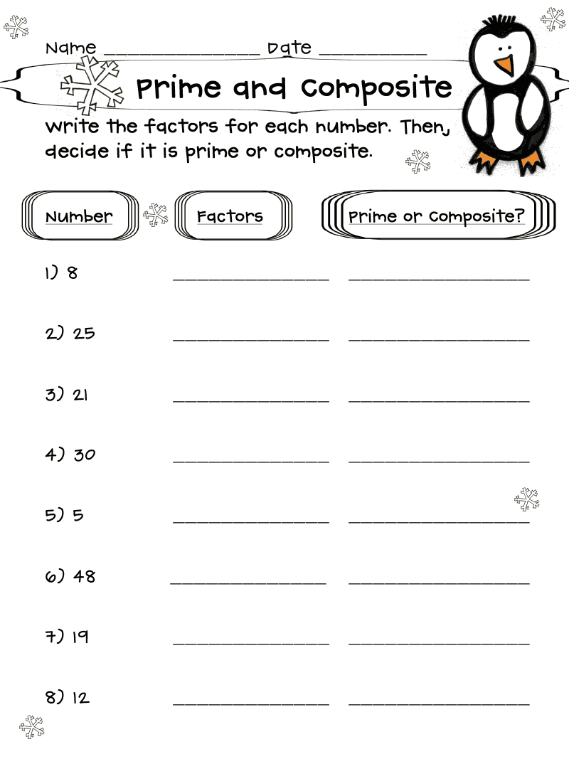 13 Prime And Composite Numbers Ideas Prime And Composite Prime And Composite Numbers 4th Grade Math