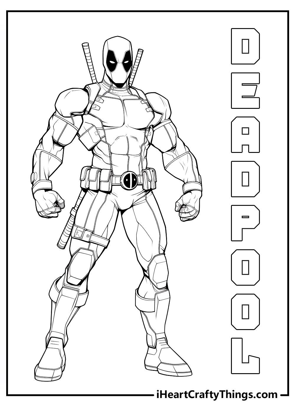 15 Deadpool Coloring Pages Free Printable PDF Sheets 