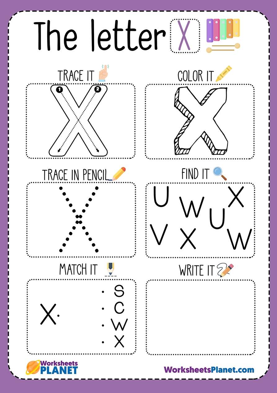 letter x free printable worksheet letter x free printable worksheet
