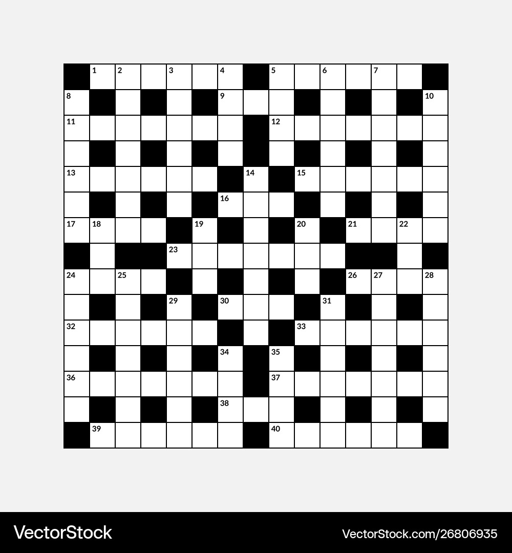 crossword empty