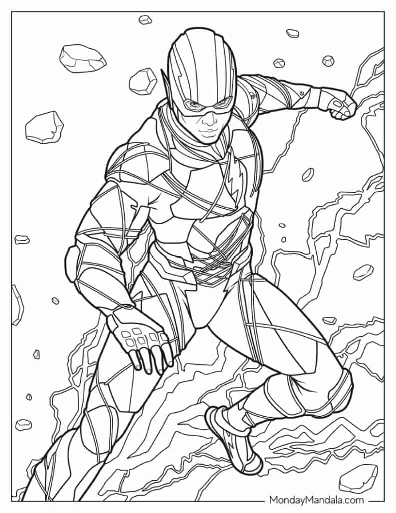 18 Flash Coloring Pages Free PDF Printables 18 Flash Coloring Pages Free PDF Printables
