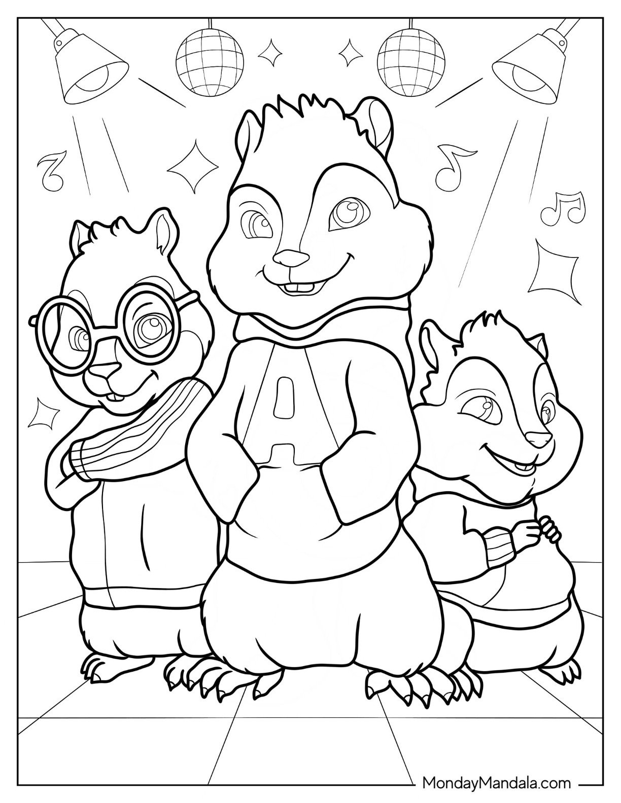 20 Alvin The Chipmunks Coloring Pages Free Printables 20 Alvin The Chipmunks Coloring Pages Free Printables