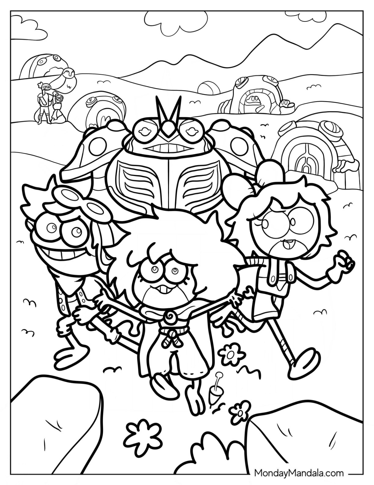 20 Amphibia Coloring Pages Free PDF Printables 