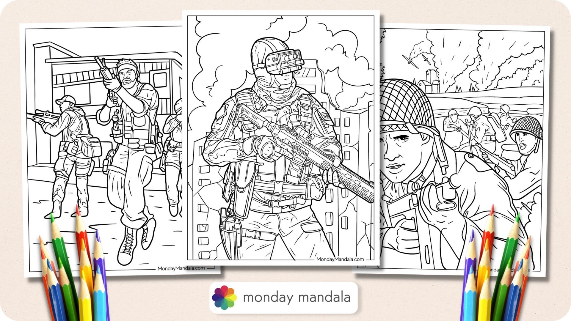 20 Call Of Duty Coloring Pages Free PDF Printables 