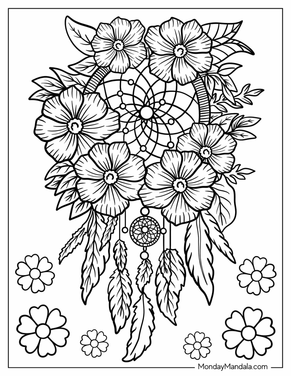 20 Dreamcatcher Coloring Pages Free PDF Printables 