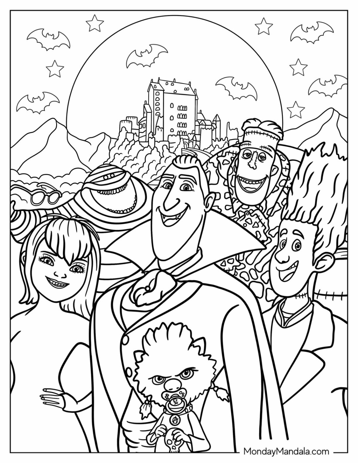 20 Hotel Transylvania Coloring Pages Free PDF Printables