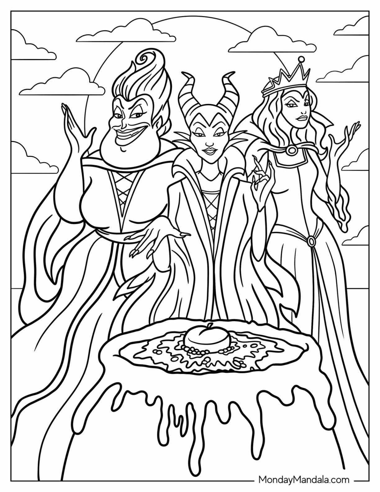 20 Maleficent Coloring Pages Free PDF Printables 20 Maleficent Coloring Pages Free PDF Printables