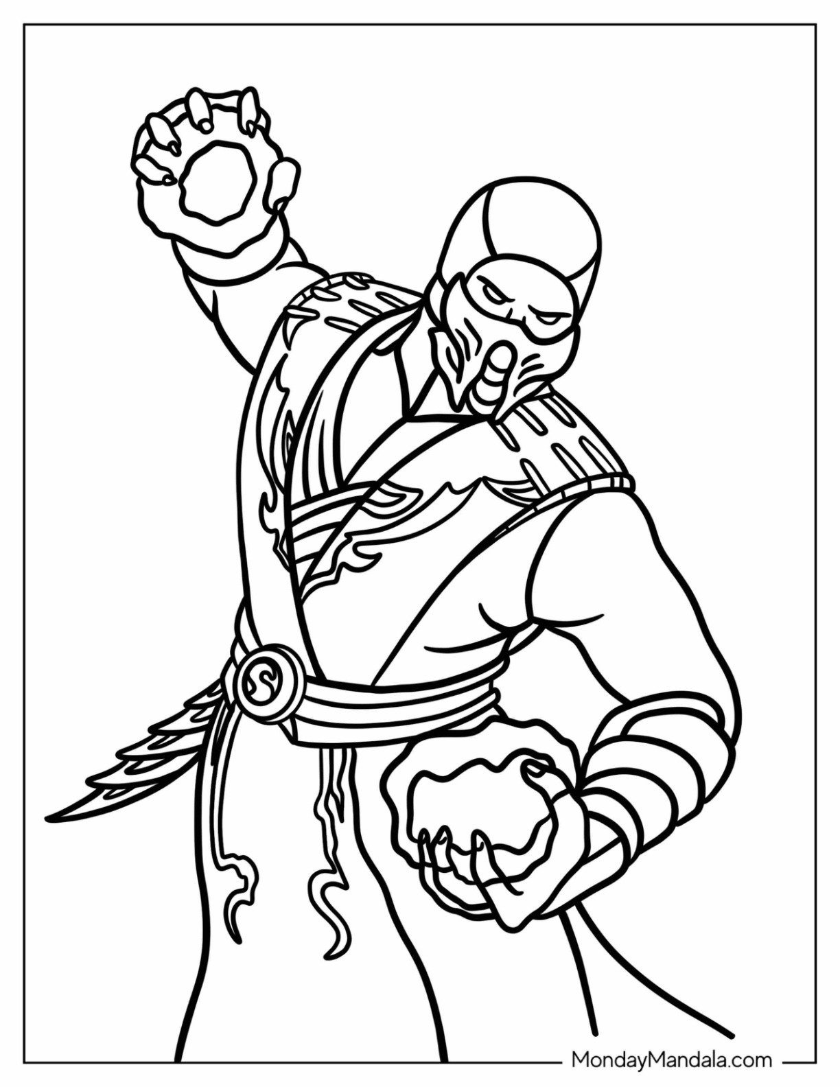 20 Mortal Kombat Coloring Pages Free PDF Printables