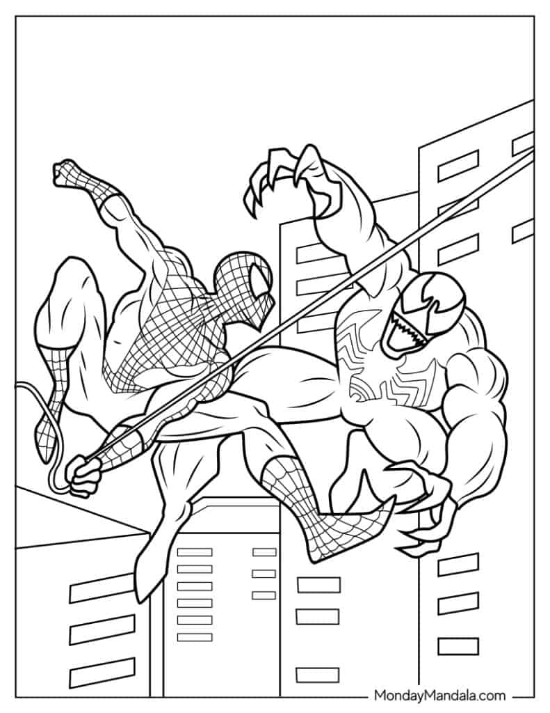20 Venom Coloring Pages Free PDF Printables