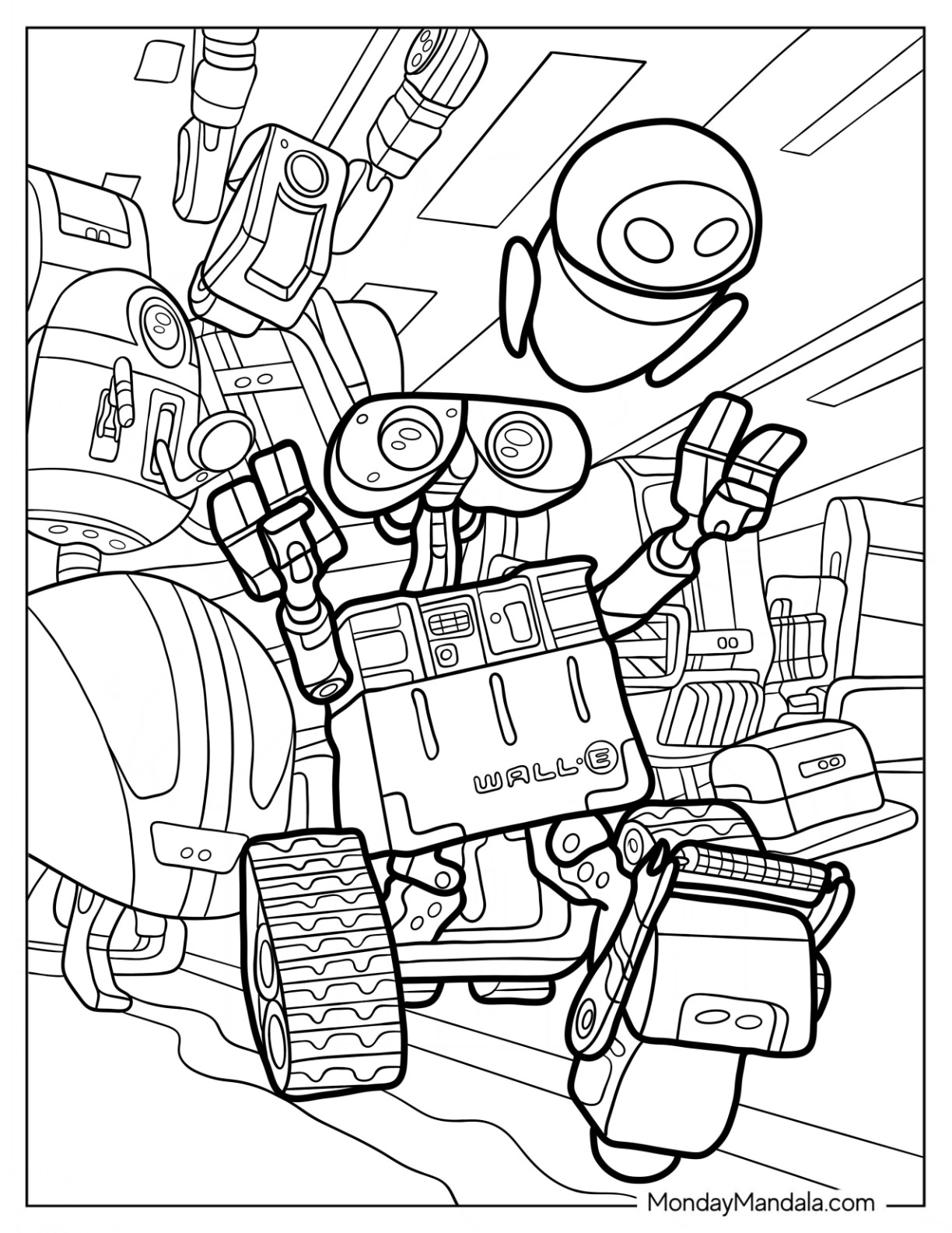 20 Wall E Coloring Pages Free PDF Printables 