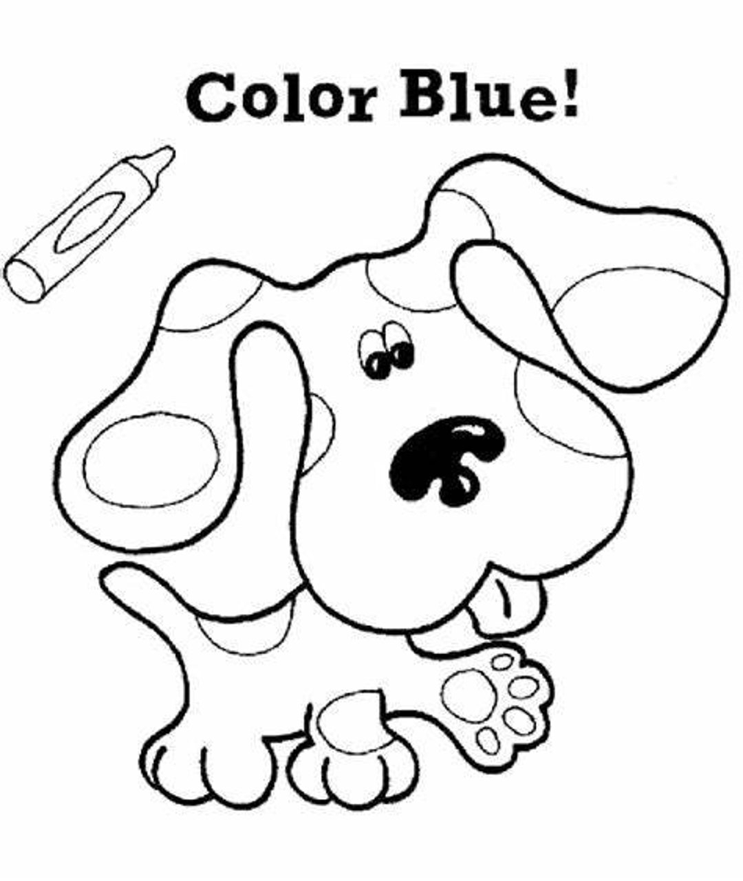 21 Page Blues Clues Coloring Book Etsy 21 Page Blues Clues Coloring Book Etsy