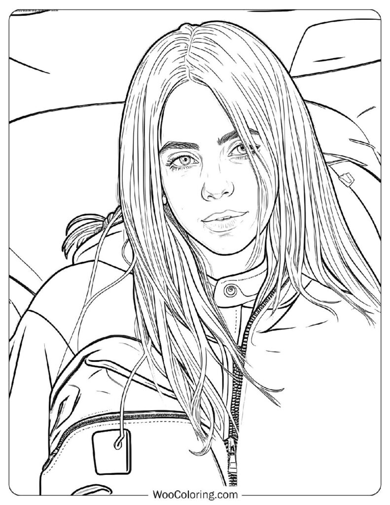 22 Billie Eilish Coloring Pages Free PDF To Print Woo Coloring
