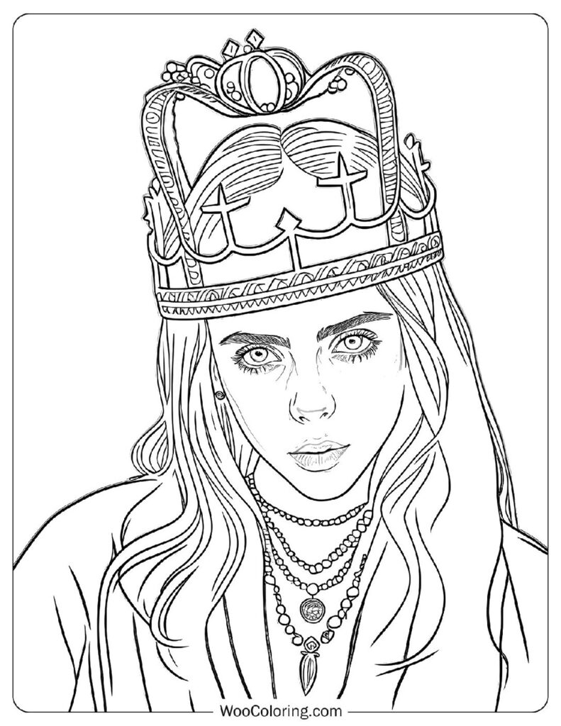 22 Billie Eilish Coloring Pages Free PDF To Print Woo Coloring