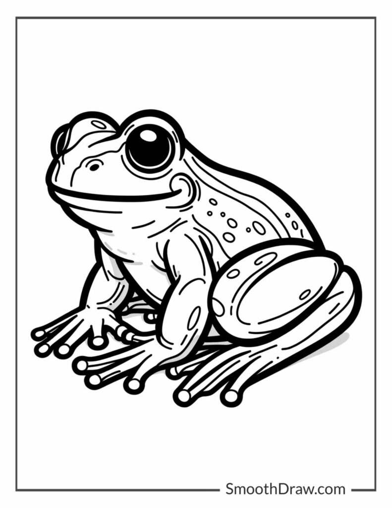 coloring sheets of frogs
