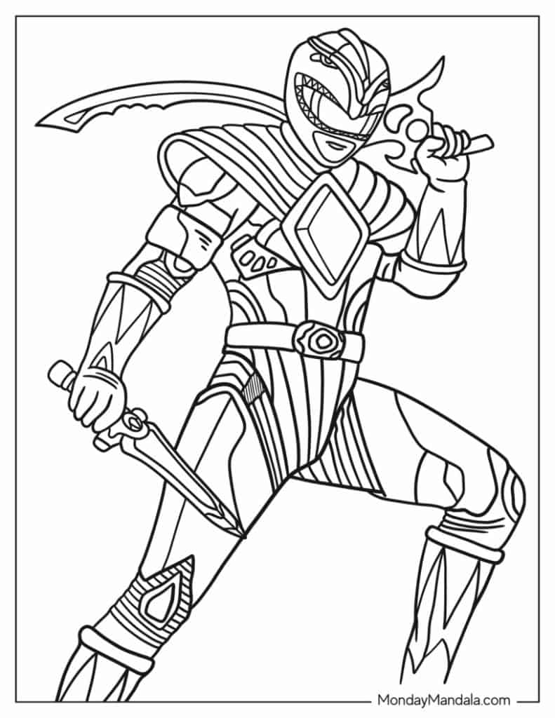 22 Power Rangers Coloring Pages Free PDF Printables