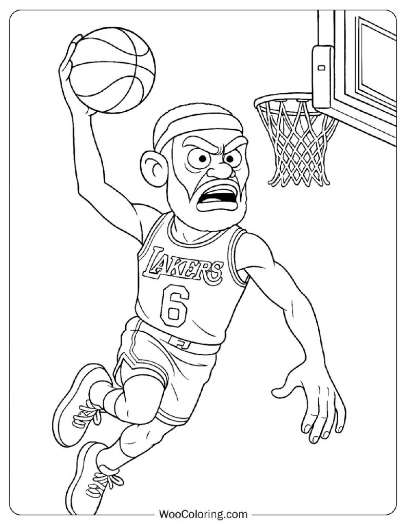 basketball pictures to color