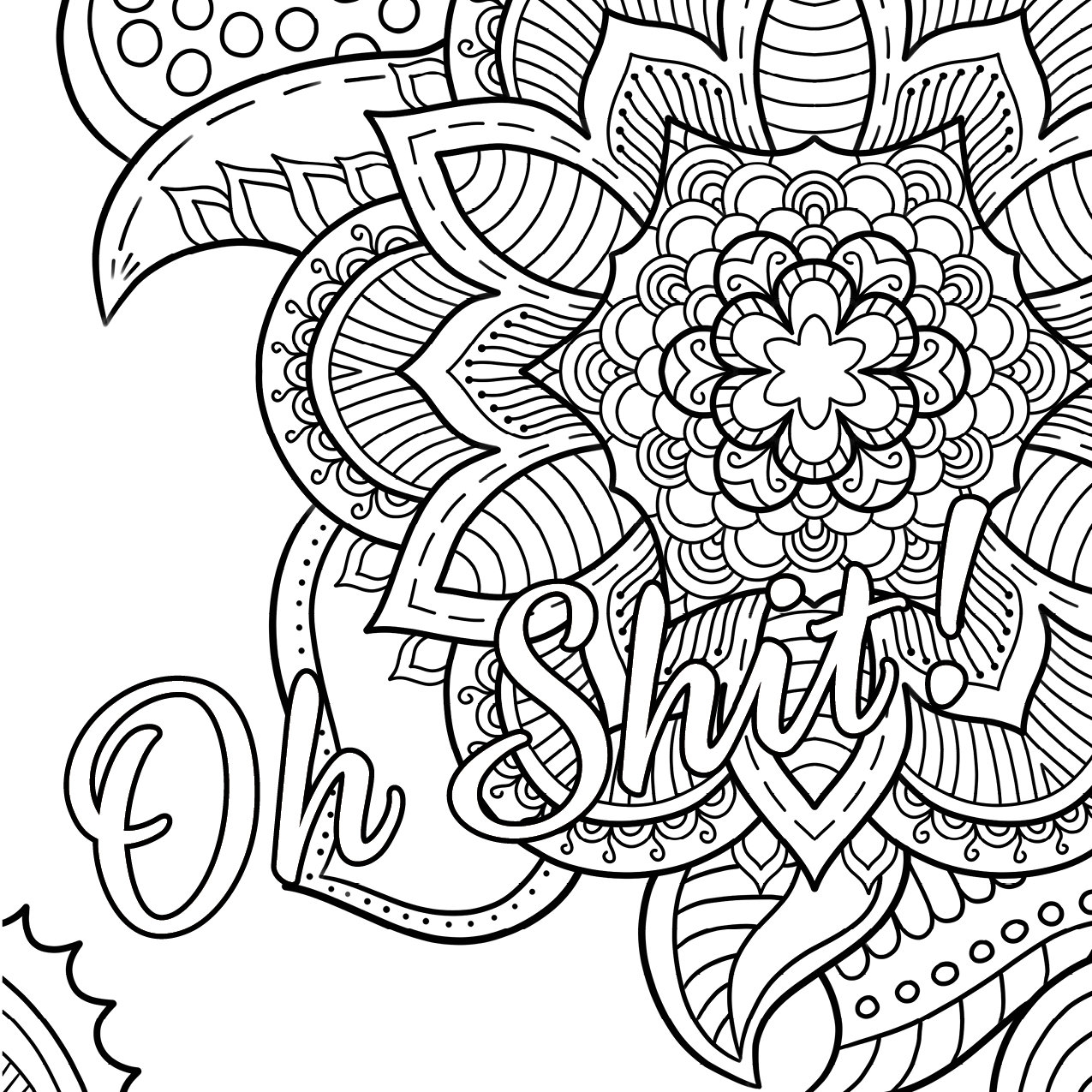 25 Adult Curse Words Coloring Pages Etsy