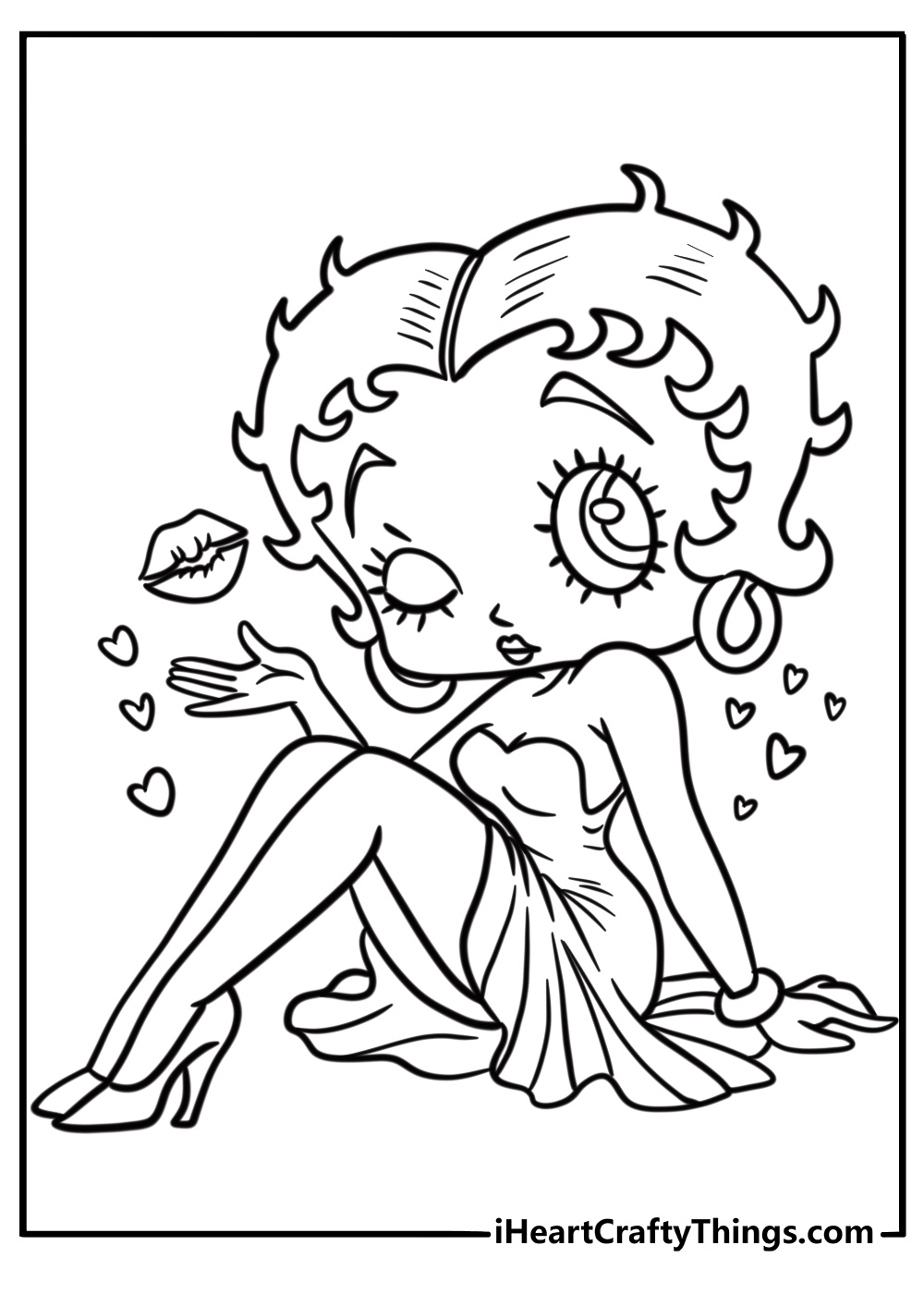 25 Betty Boop Coloring Pages 100 Free To Print