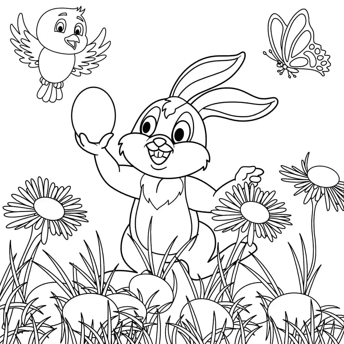 25 Free Easter Coloring Pages For Kids Artsy Pretty Plants