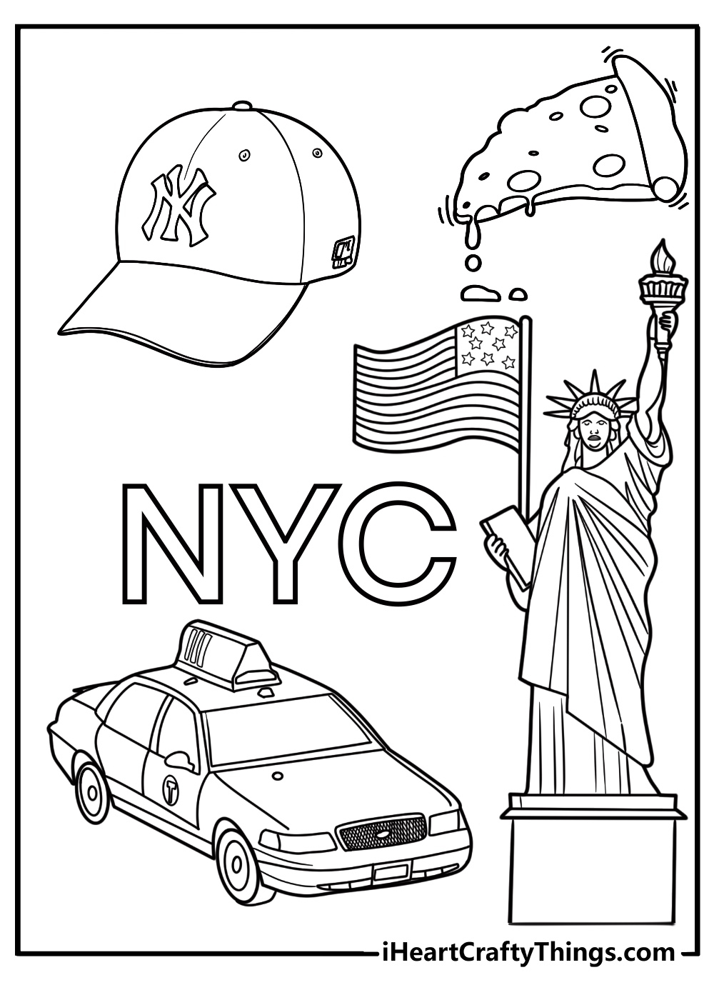 new york coloring pages