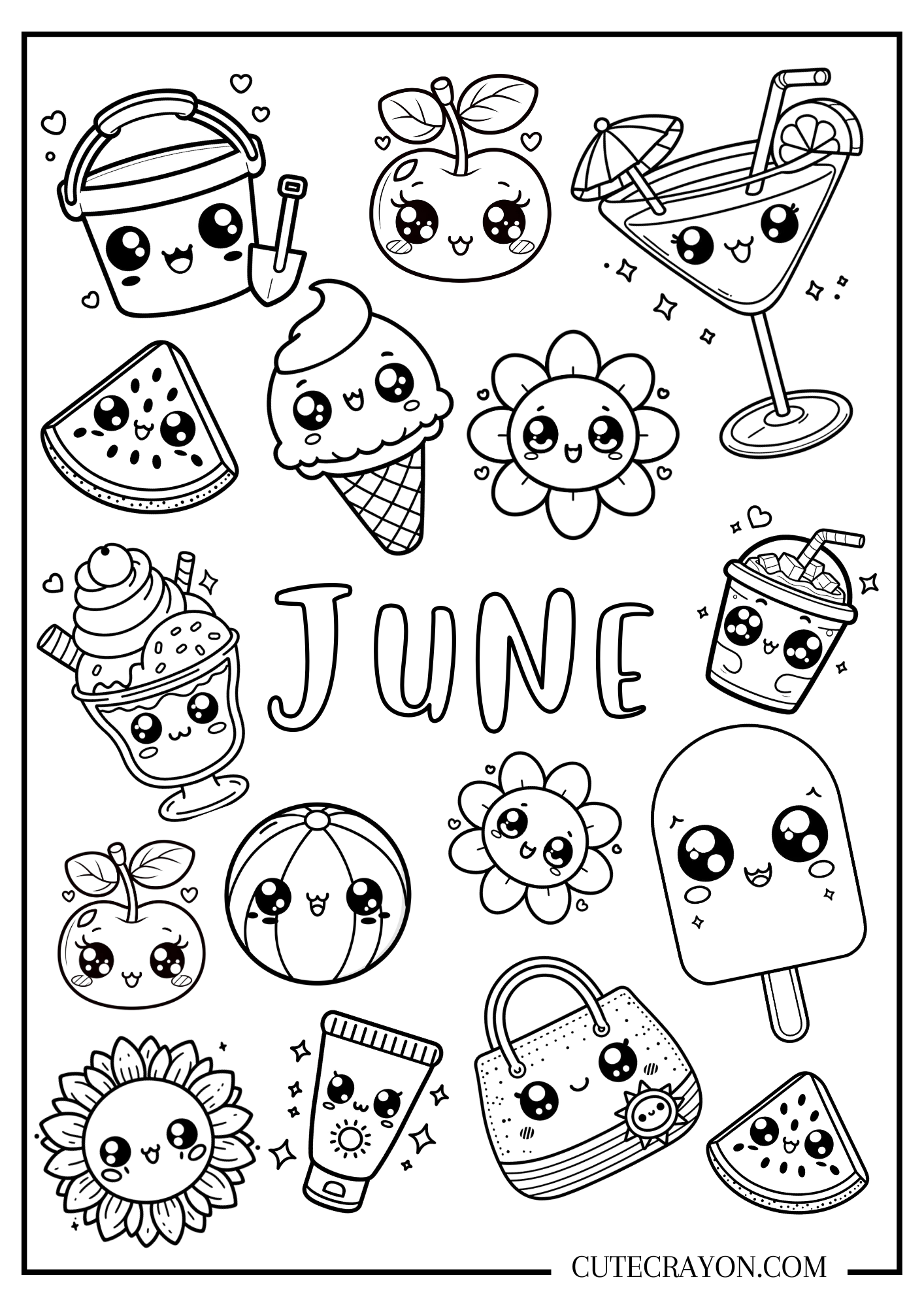 25 Summer Coloring Pages Free Printables 2025 Edition 