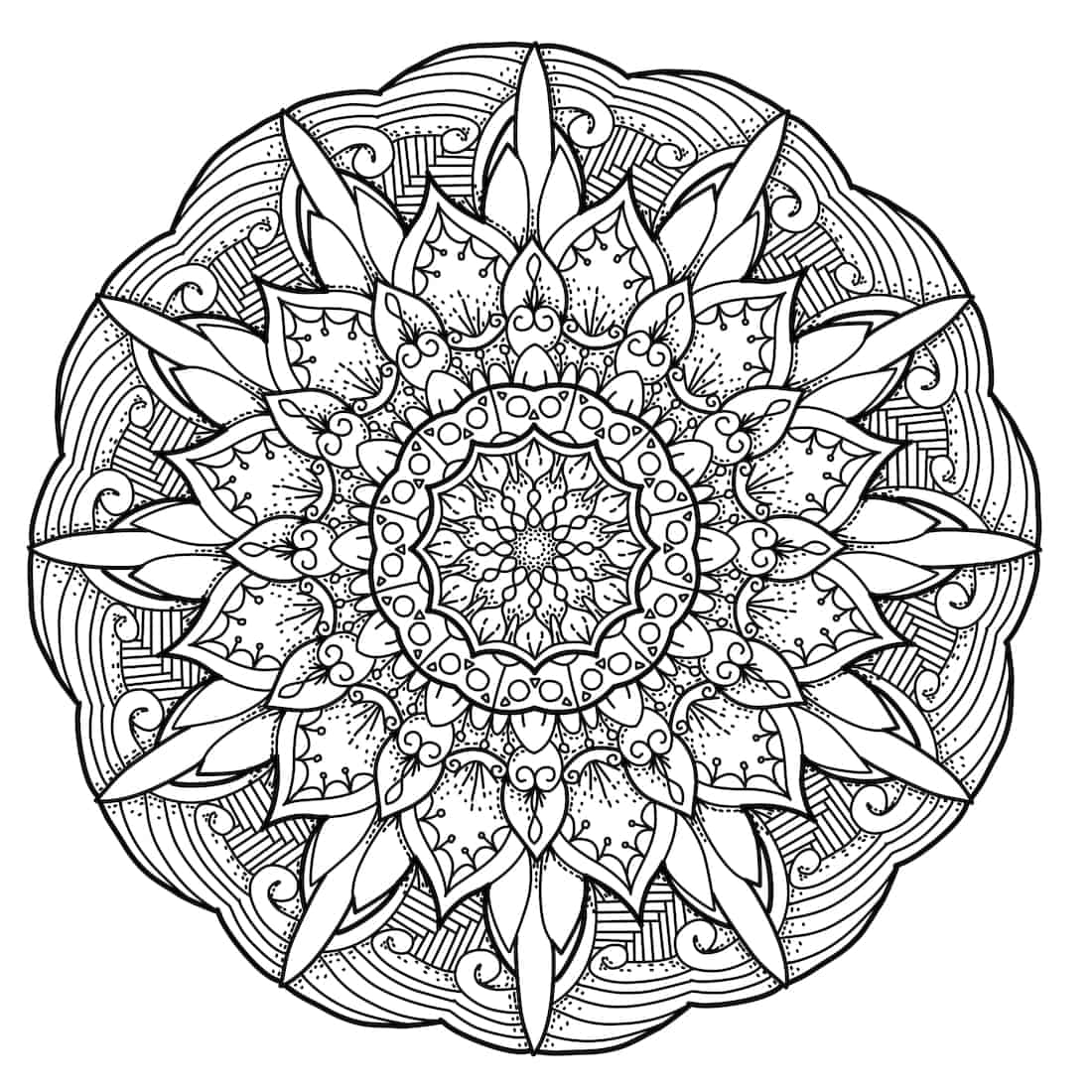 mandala coloring pages free
