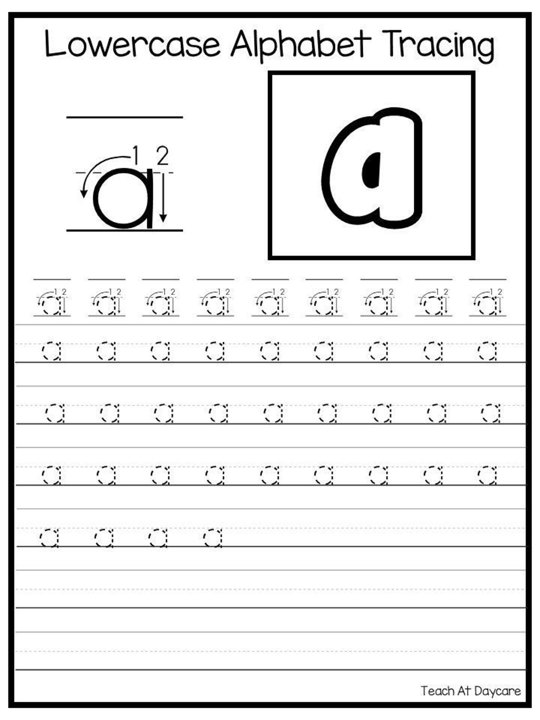 26 Printable Lowercase Alphabet Tracing Worksheets Preschool kindergarten Handwriting Etsy Israel 26 Printable Lowercase Alphabet Tracing Worksheets Preschool kindergarten Handwriting Etsy Israel