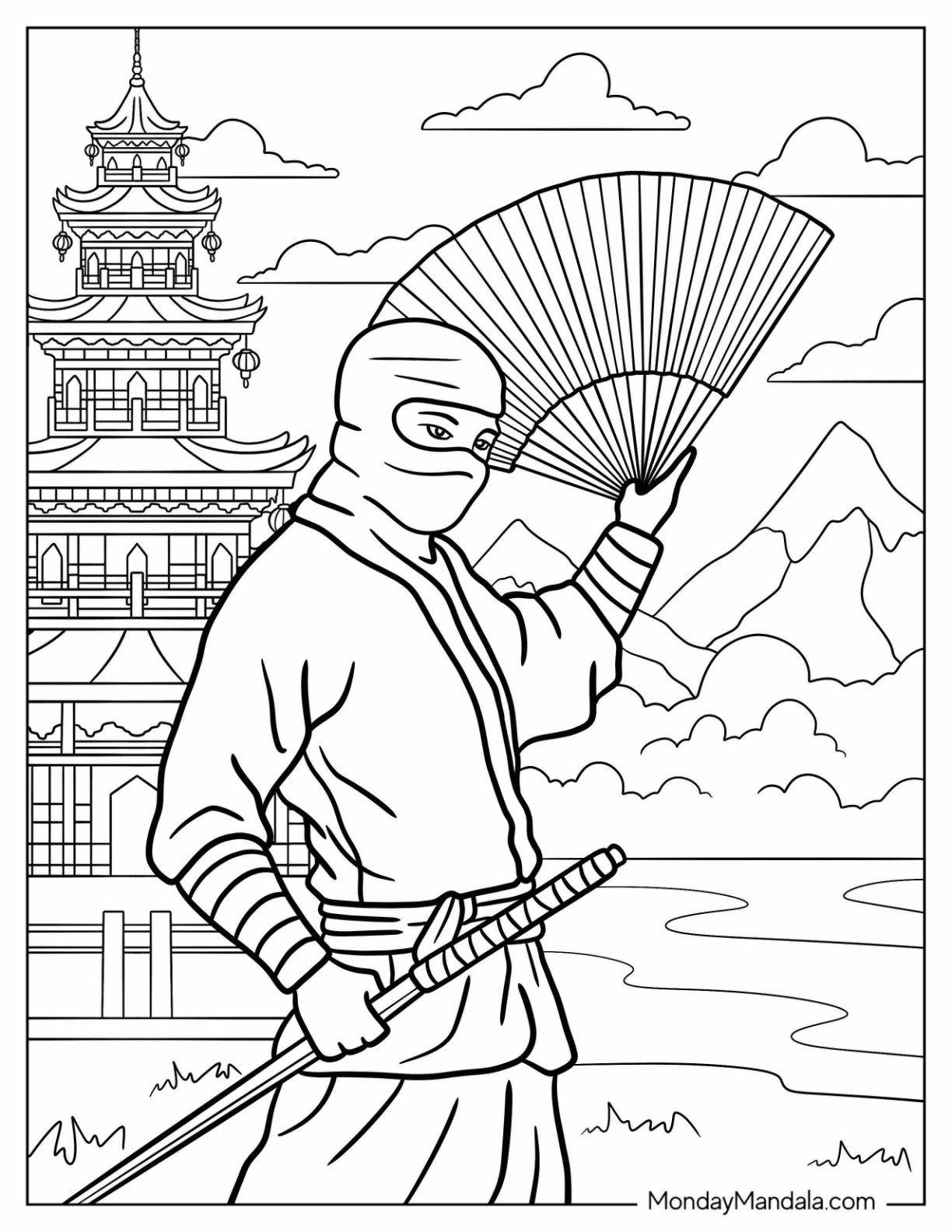 ninja colouring in pages ninja colouring in pages