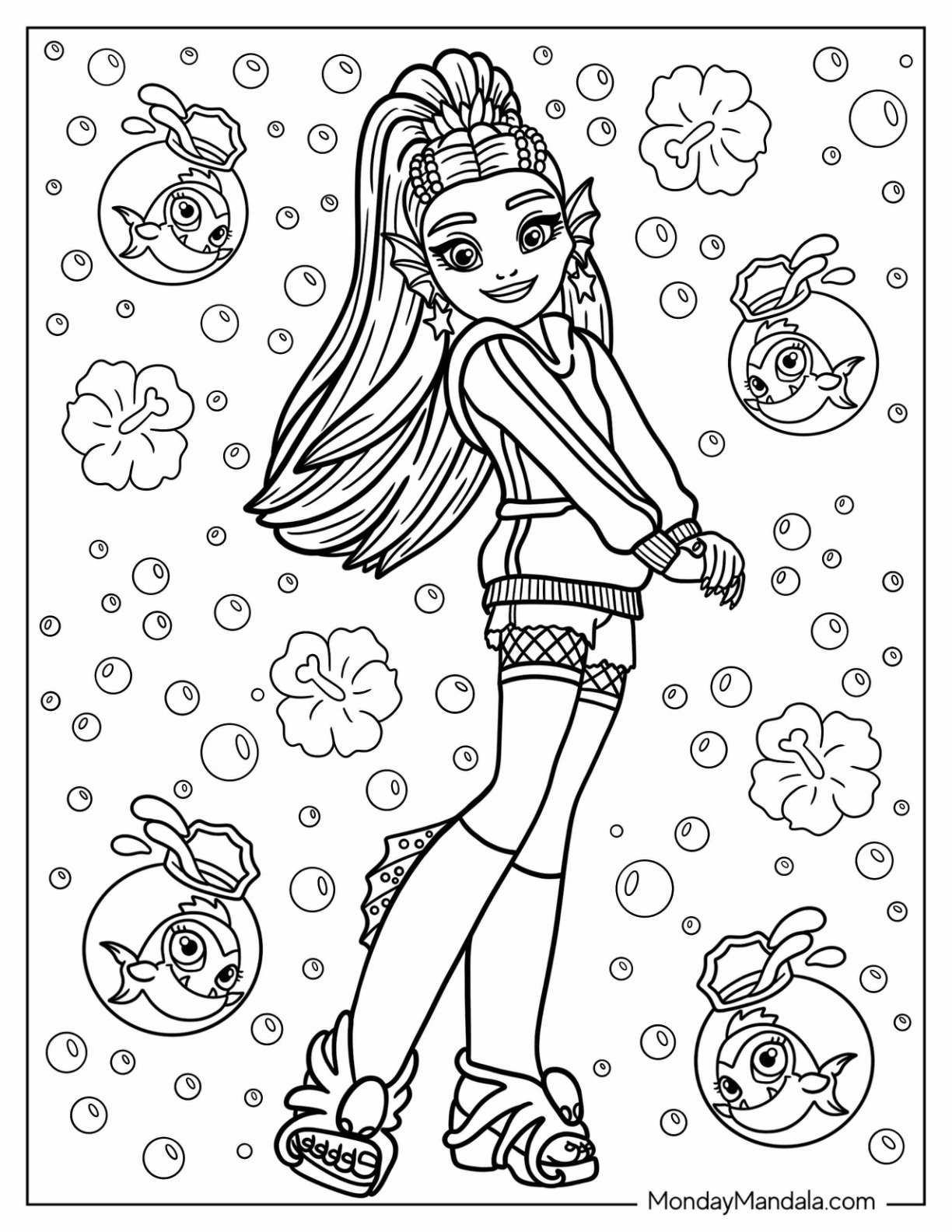 monster high coloring printables monster high coloring printables