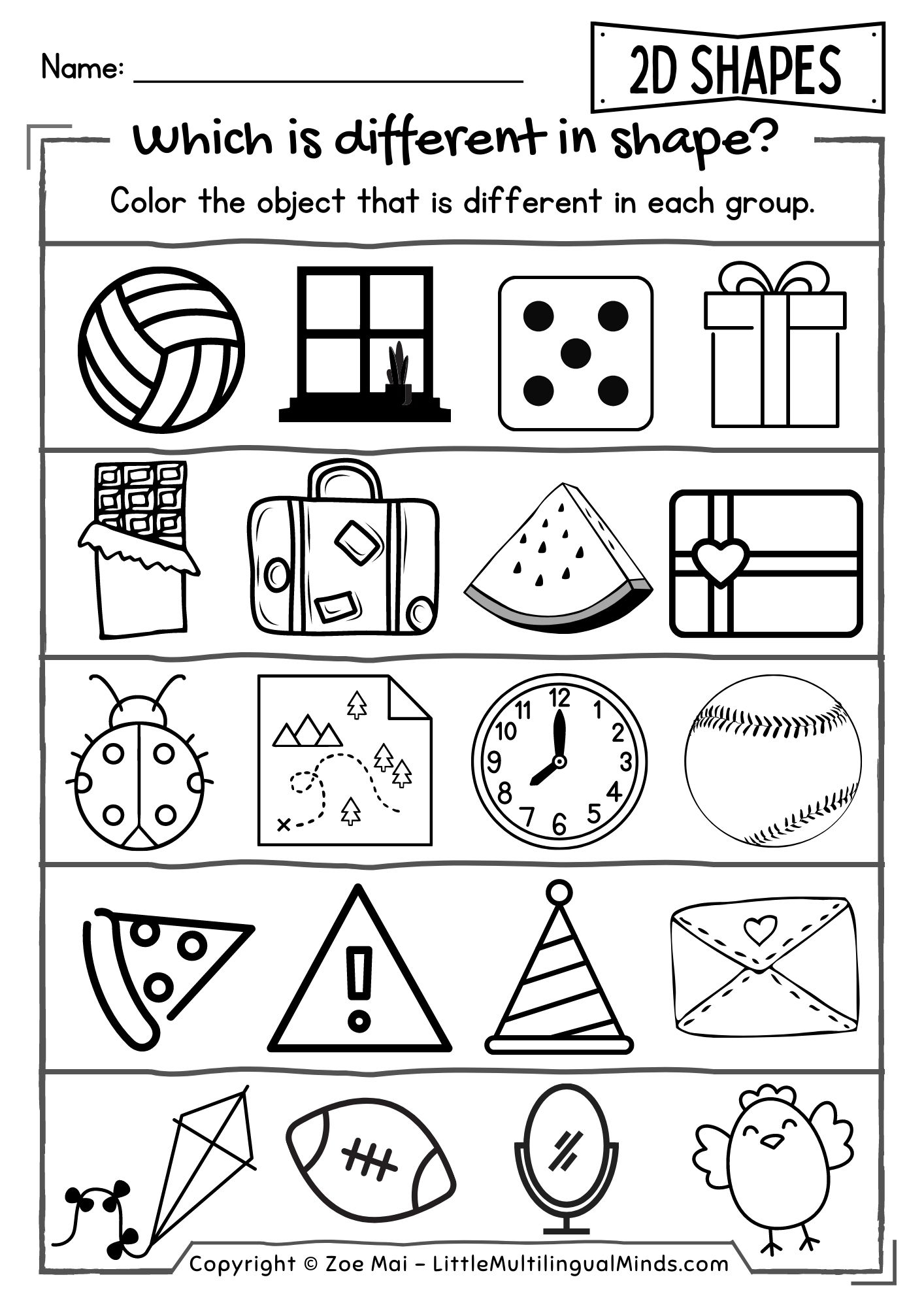 2D And 3D Shapes Sort And Identify Activities Worksheets Pre K Kindergarten Made By Teachers