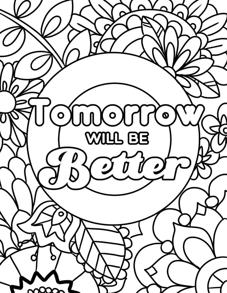 coloring pages inspirational quotes
