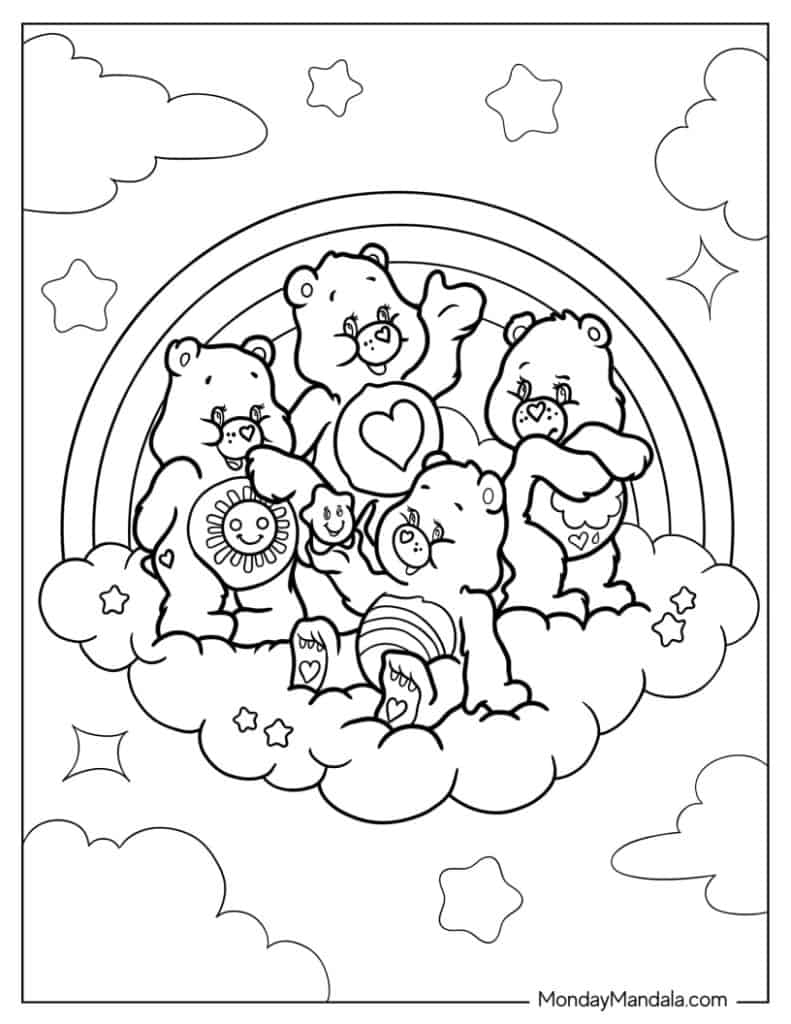 30 Care Bears Coloring Pages Free PDF Printables 