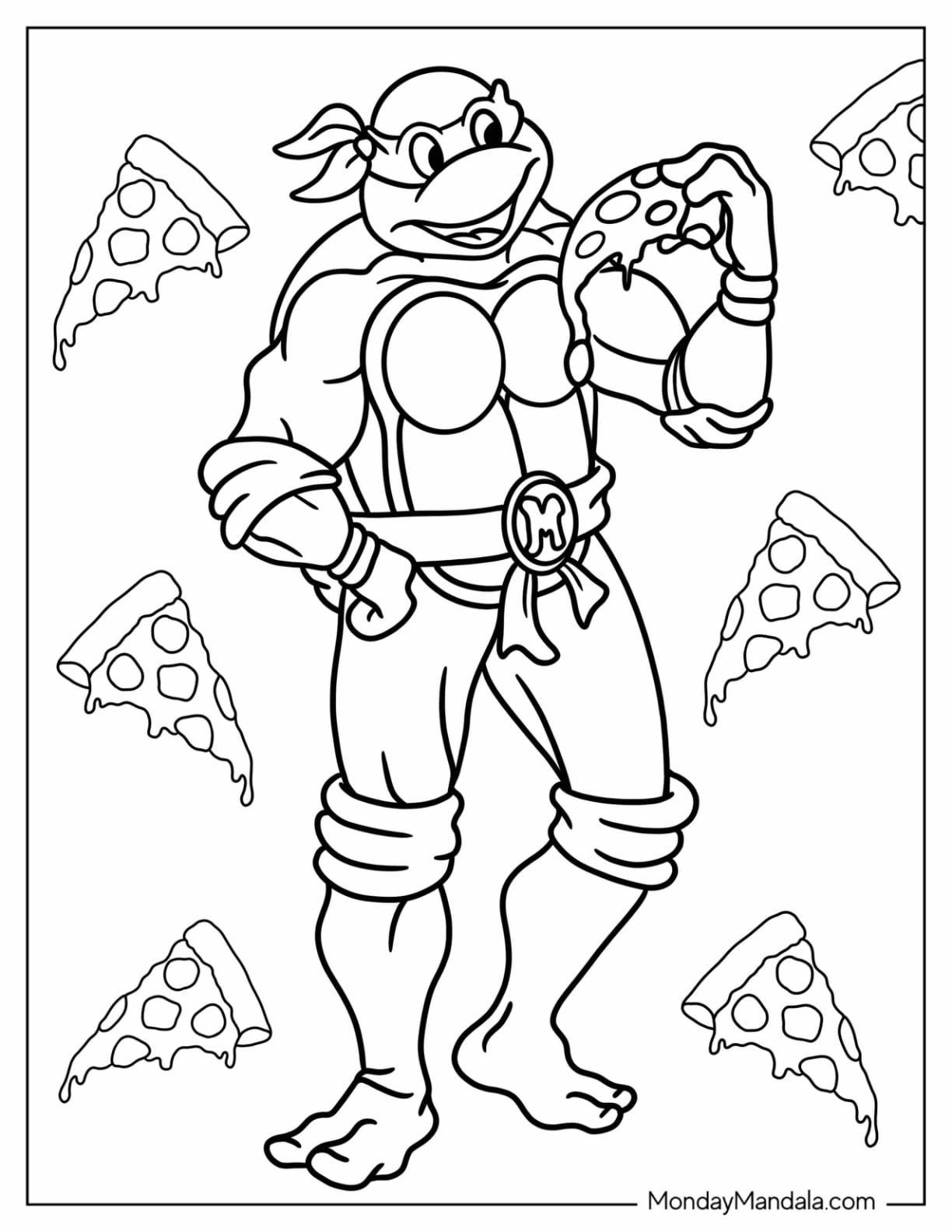 free tmnt coloring pages