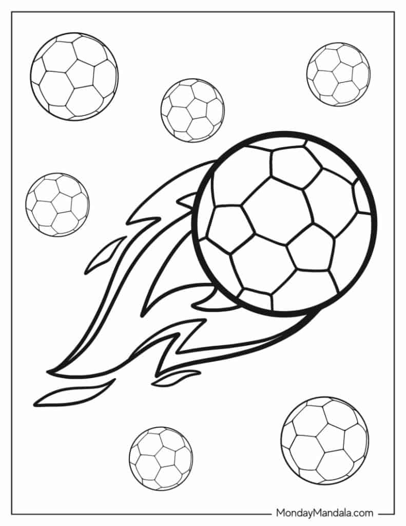 30 Soccer Coloring Pages Free PDF Printables 