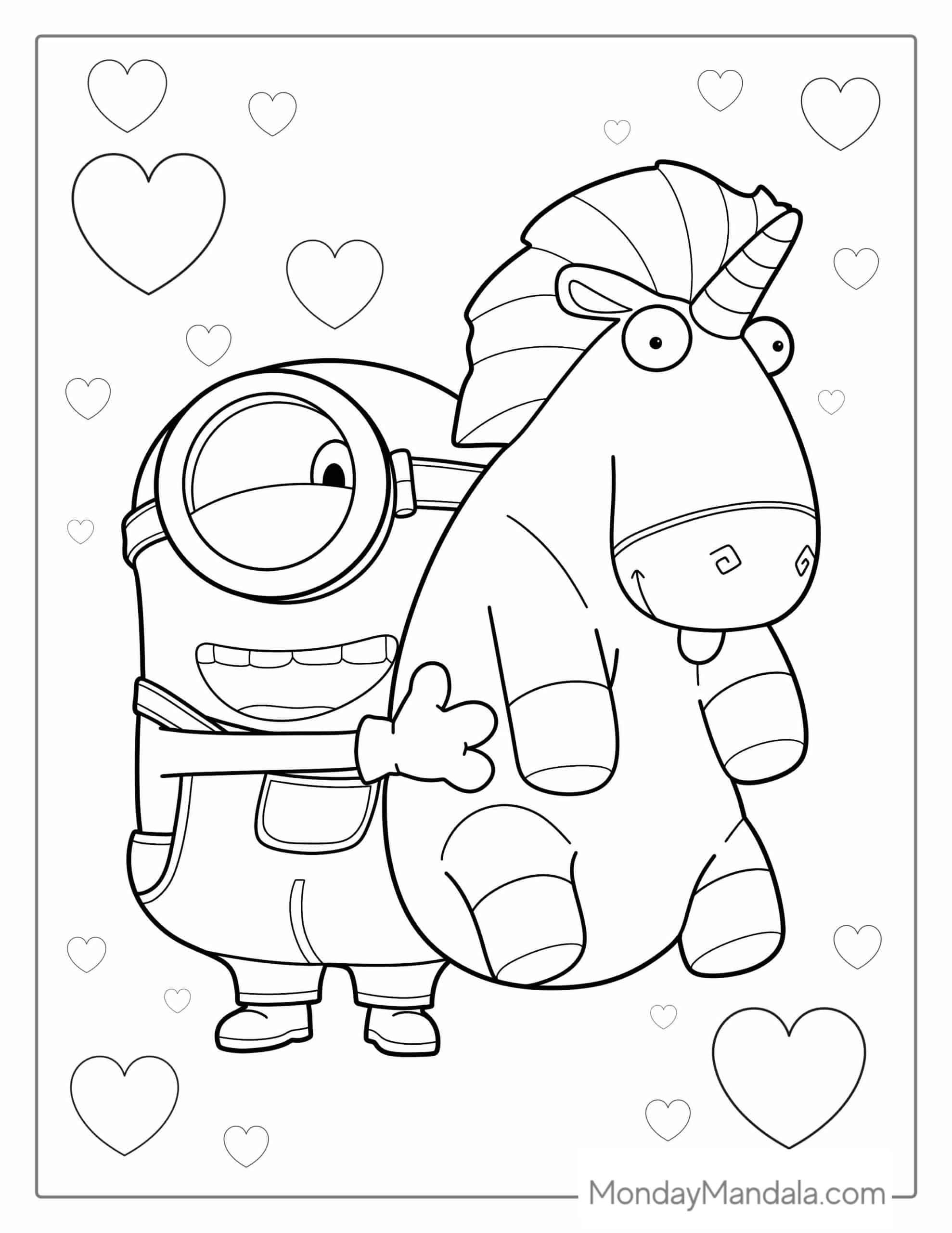 printable coloring pages of minions